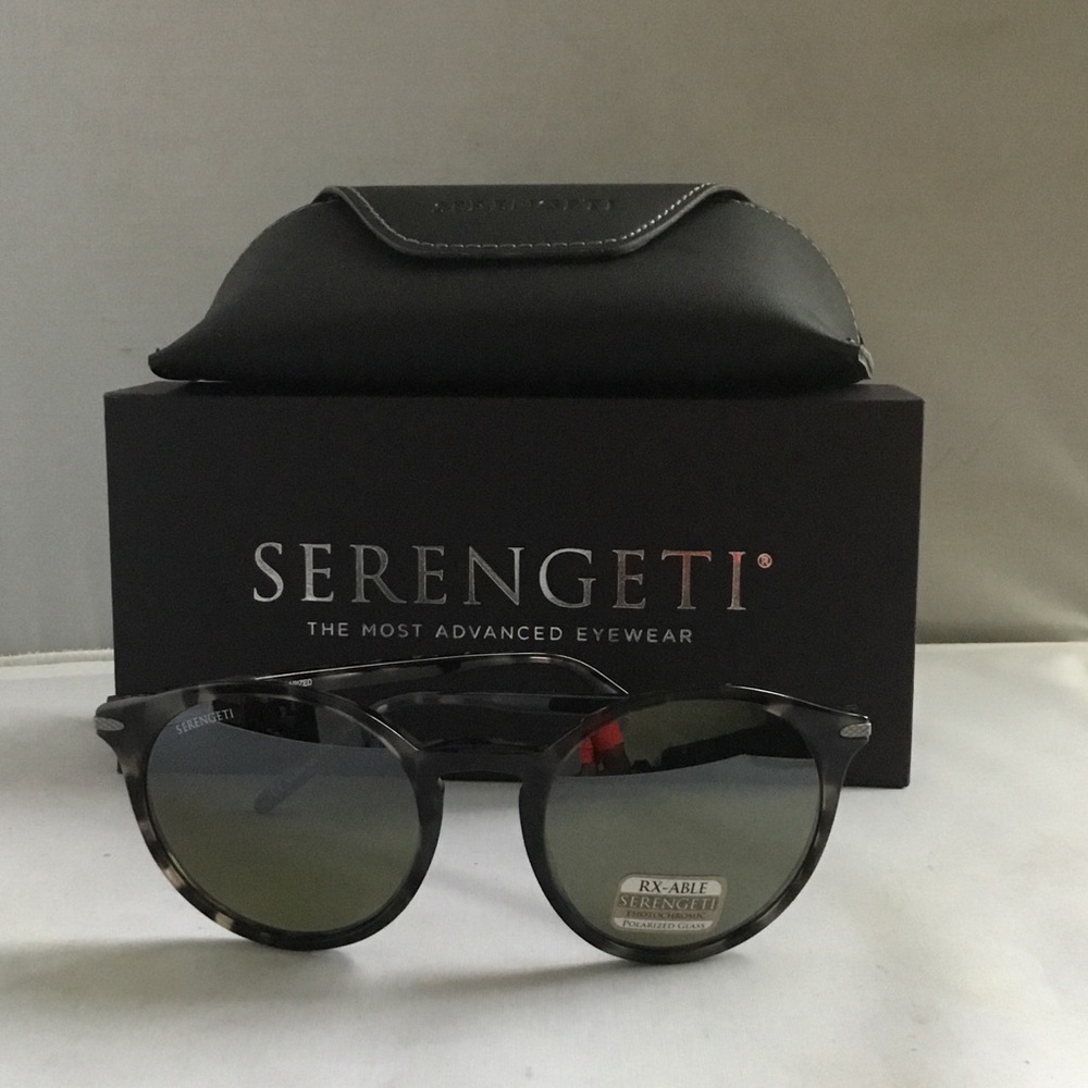 Serengeti Leonora Men’s Black Tortoiseshell Frame Sunglasses with Black Case